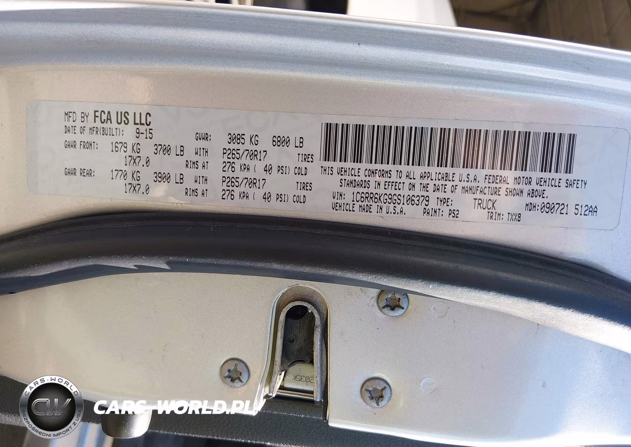 2016 Ram 1500 Tradesman VIN:1C6RR6KG9GS106379 - 9