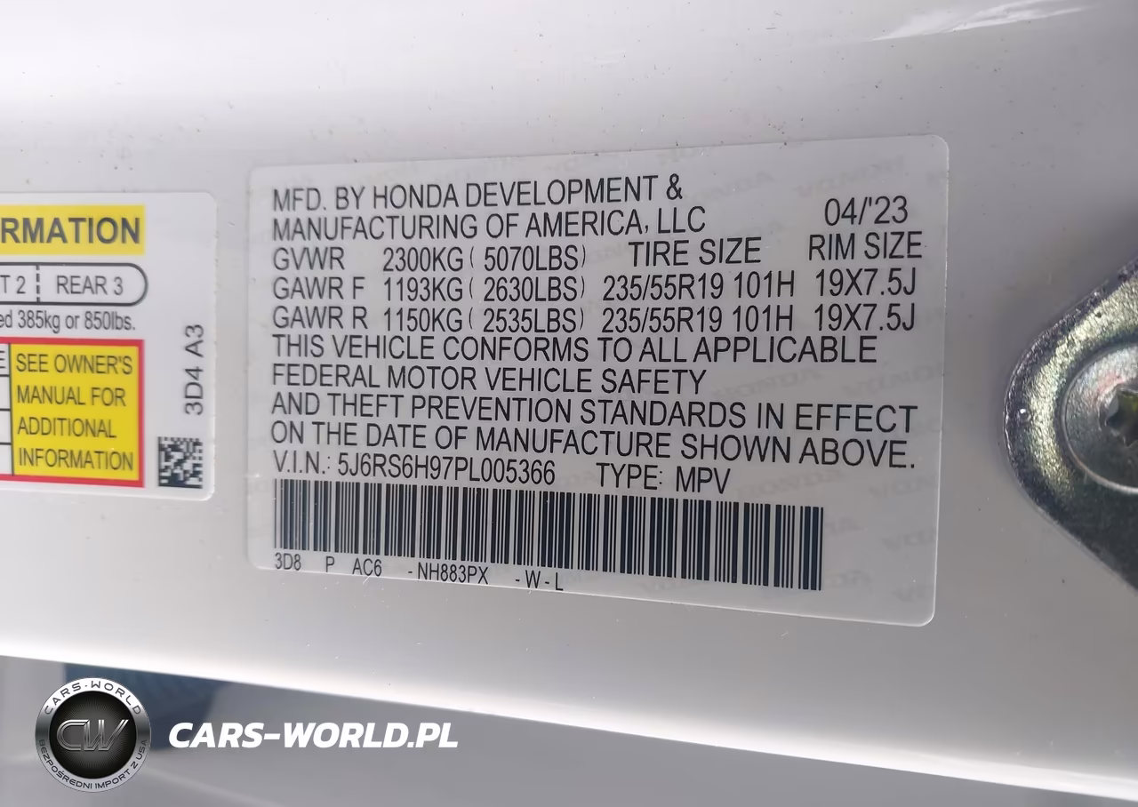 2023 Honda Cr-V Hybrid Sport Touring VIN:5J6RS6H97PL005366 - 9