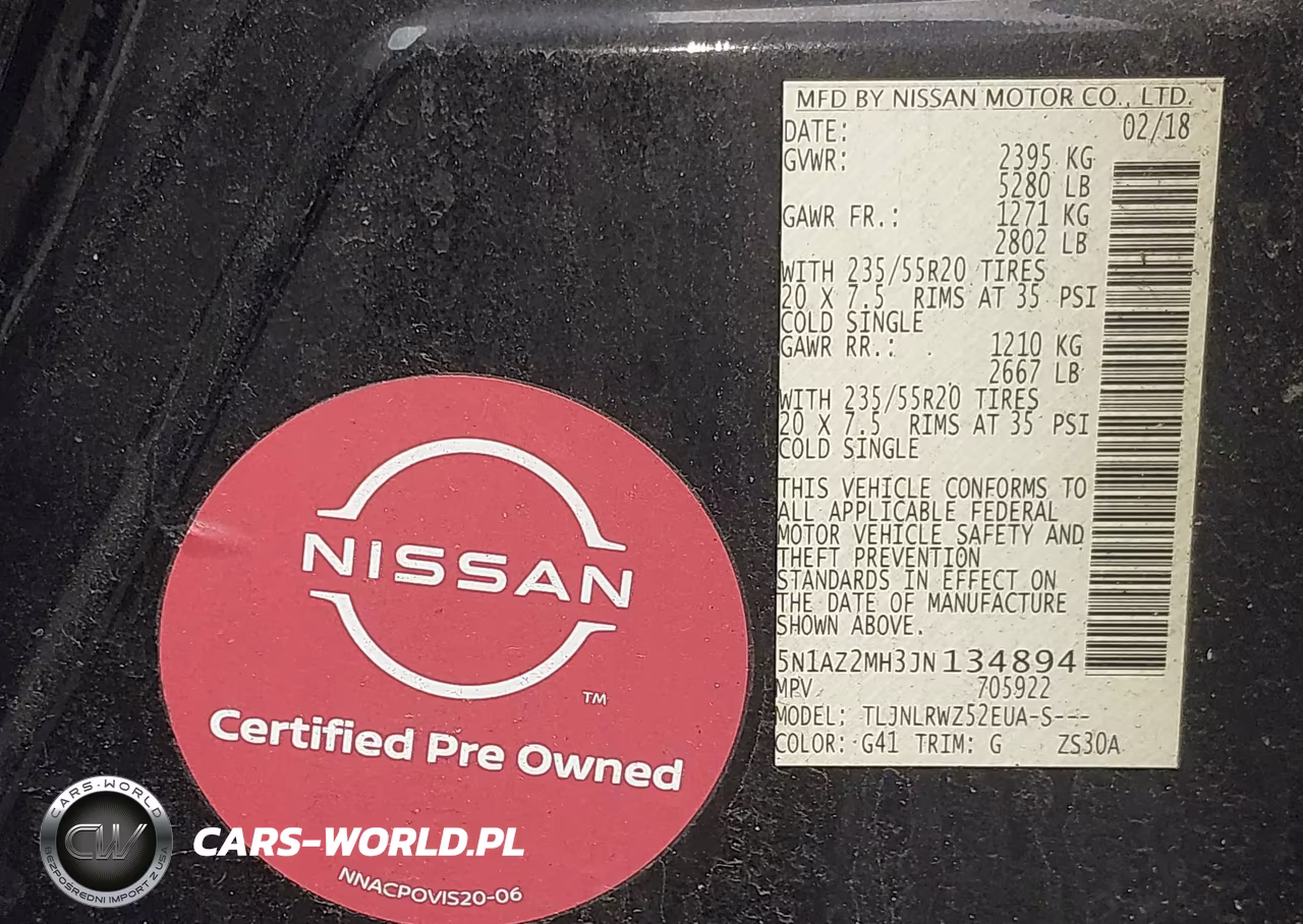 2018 Nissan Murano Sl VIN:5N1AZ2MH3JN134894 - 9