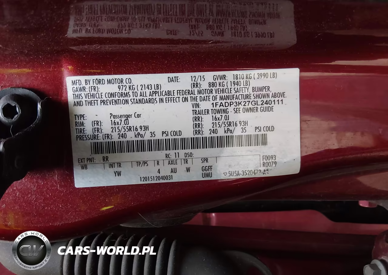 2016 Ford Focus Se VIN:1FADP3K27GL240111 - 9