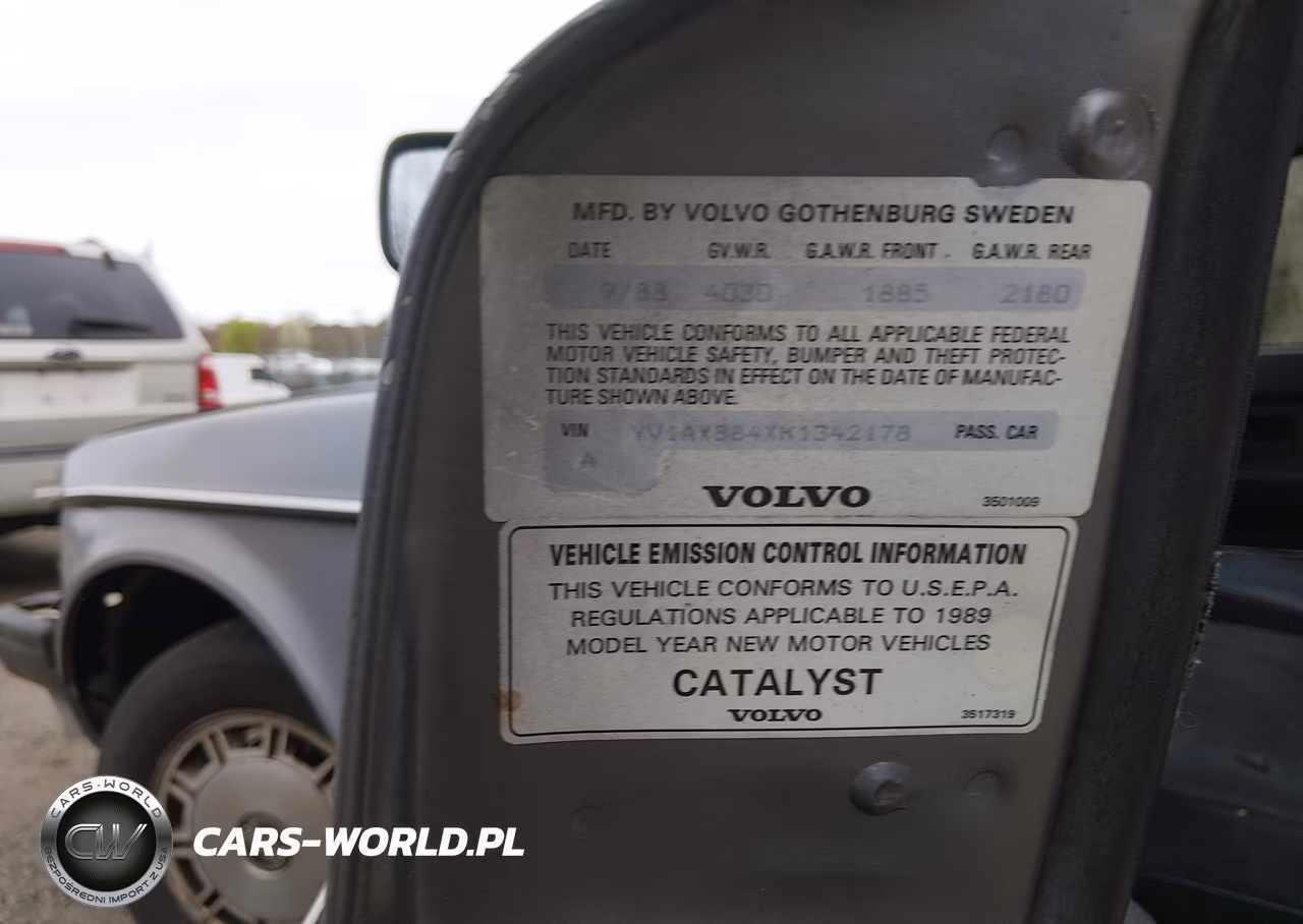 1989 Volvo 244 Dl-Gl VIN:YV1AX884XK1342178 - 9