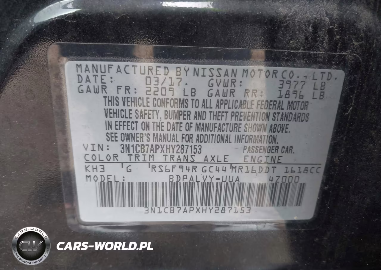 2017 Nissan Sentra Nismo VIN:3N1CB7APXHY287153 - 9