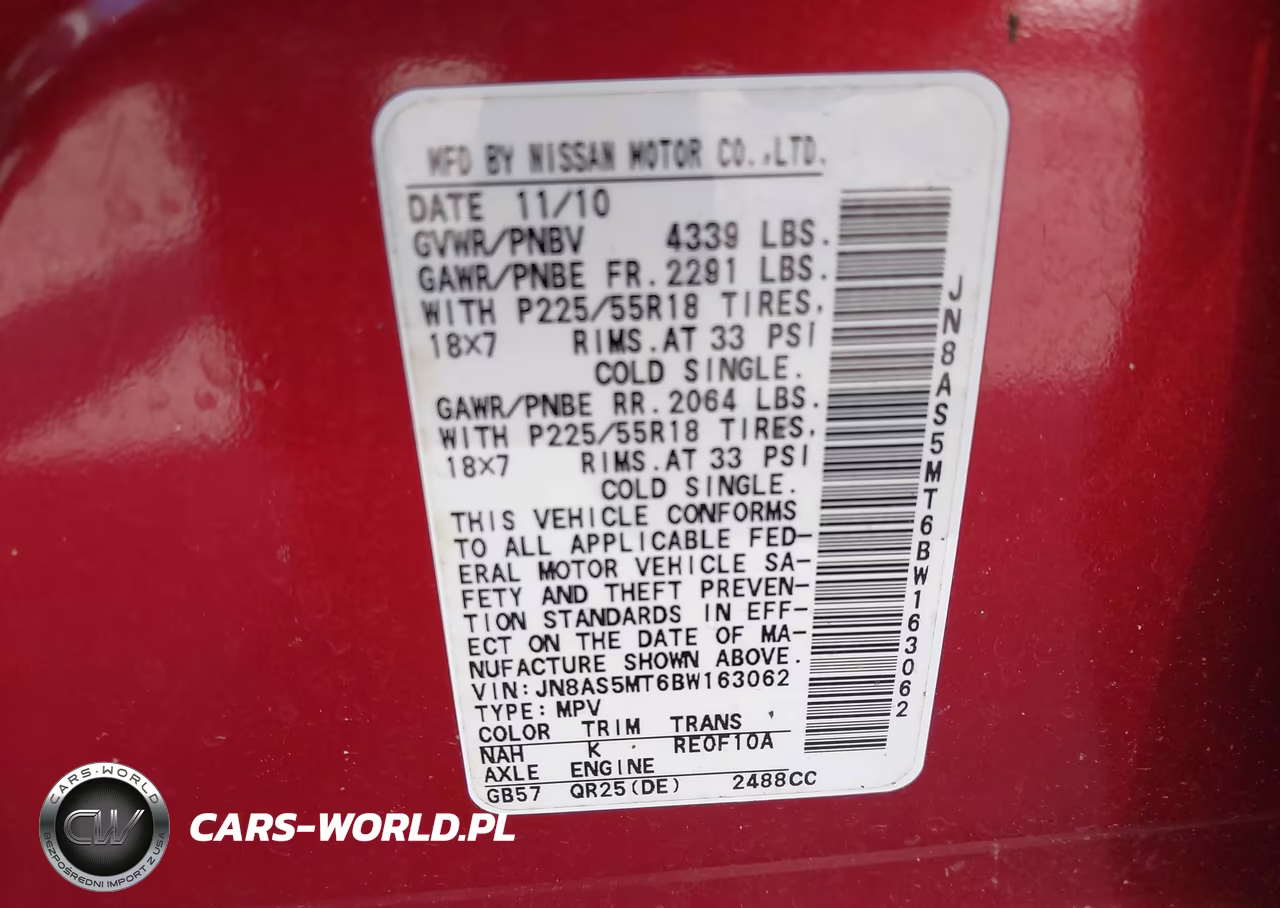 2011 Nissan Rogue Sv VIN:JN8AS5MT6BW163062 - 9