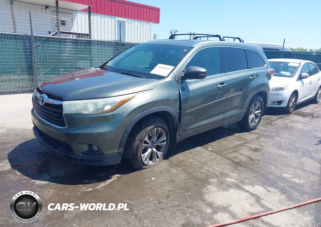 2015 Toyota Highlander Xle V6 VIN:5TDJKRFH2FS107721 - 2