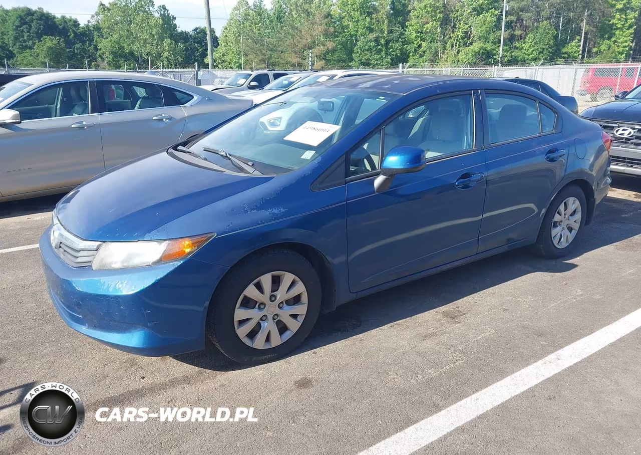 2012 Honda Civic Lx VIN:2HGFB2F52CH568805 - 2