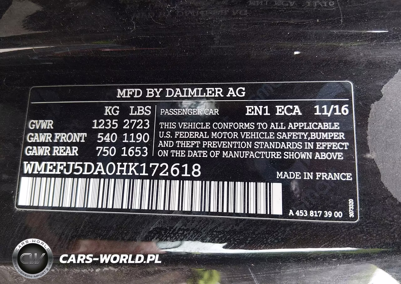 2017 Smart Fortwo Prime VIN:WMEFJ5DA0HK172618 - 9