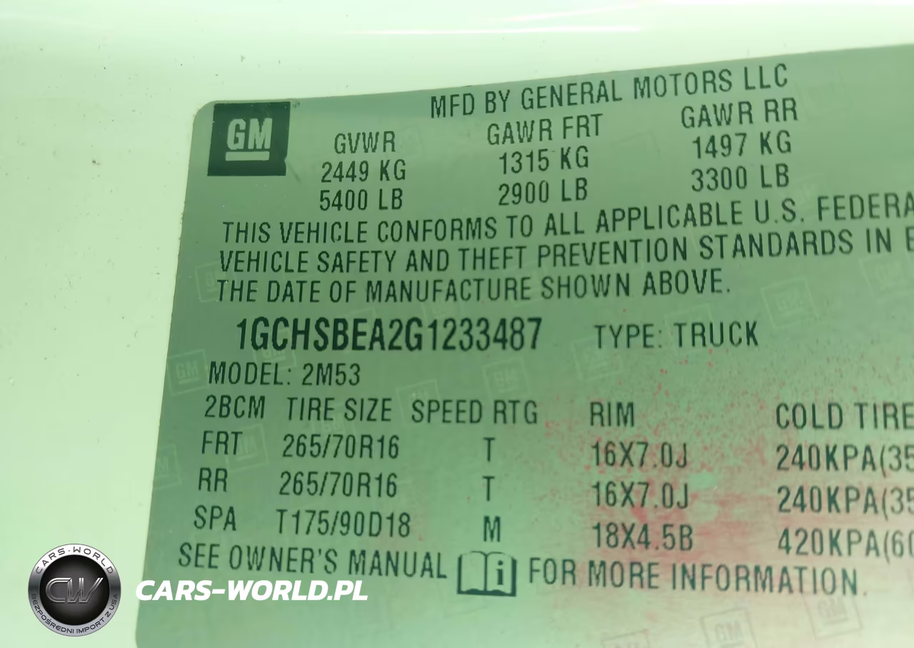 2016 Chevrolet Colorado Wt VIN:1GCHSBEA2G1233487 - 9