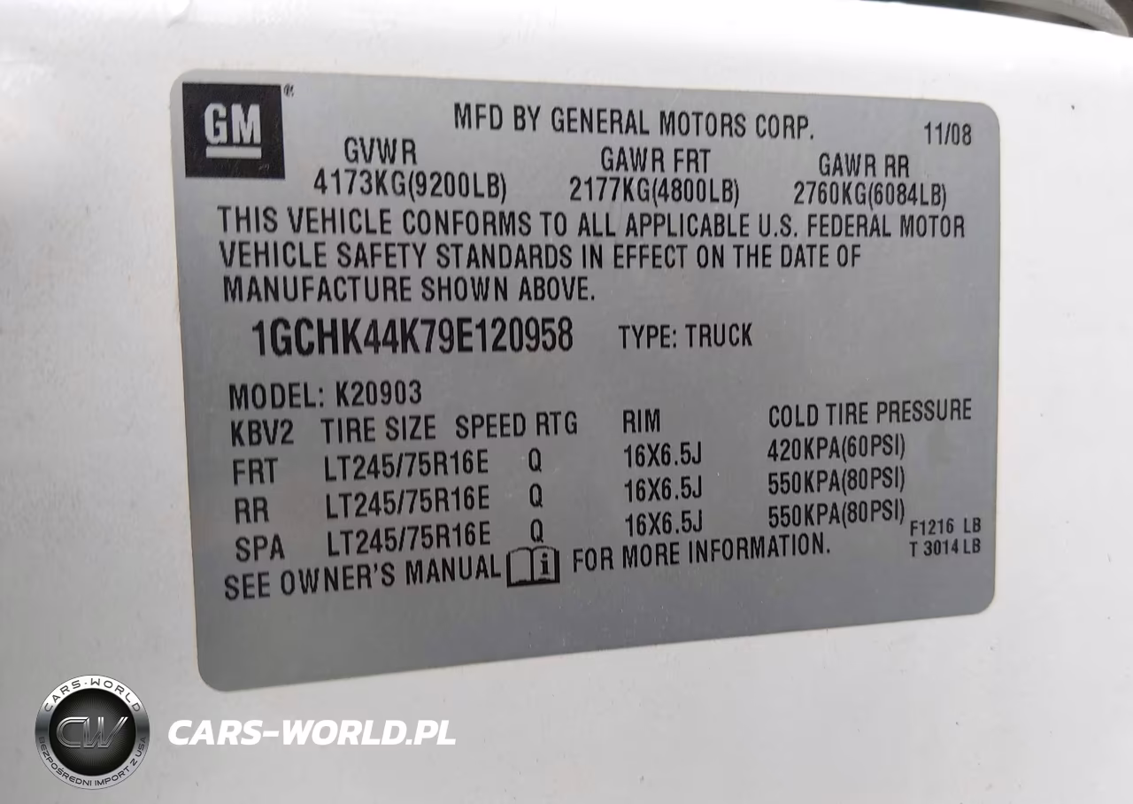 2009 Chevrolet Silverado 2500Hd Work Truck VIN:1GCHK44K79E120958 - 9