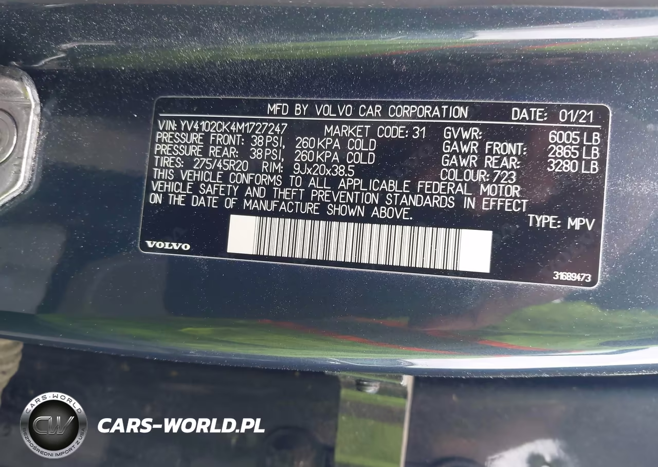 2021 Volvo Xc90 T5 Momentum 7 Passenger VIN:YV4102CK4M1727247 - 9