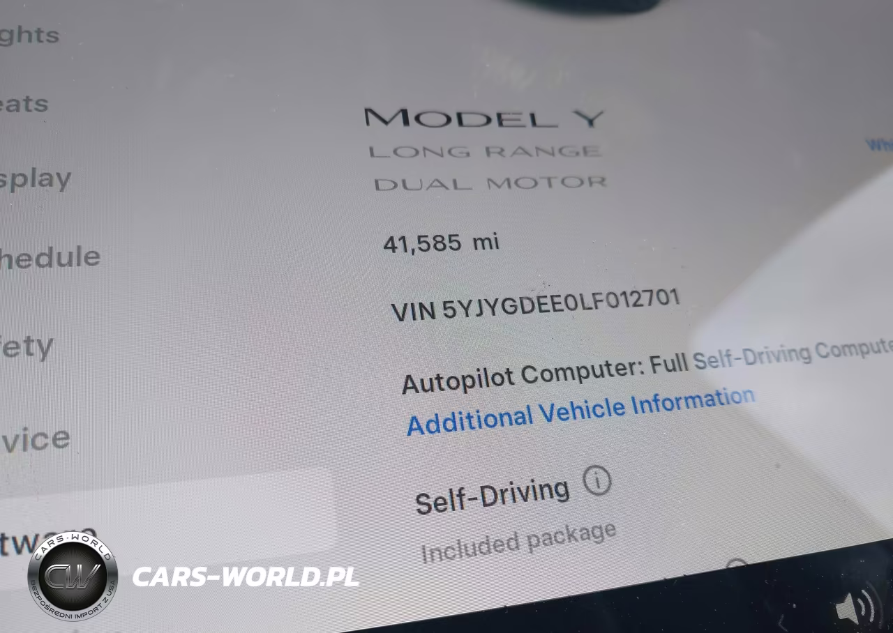 2020 Tesla Model Y Long Range Dual Motor All-Wheel Drive VIN:5YJYGDEE0LF012701 - 7