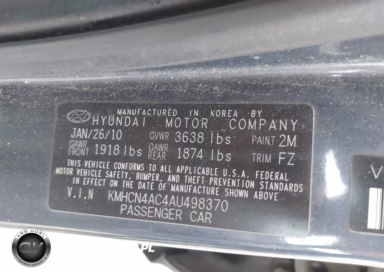 2010 Hyundai Accent Gls VIN:KMHCN4AC4AU498370 - 9