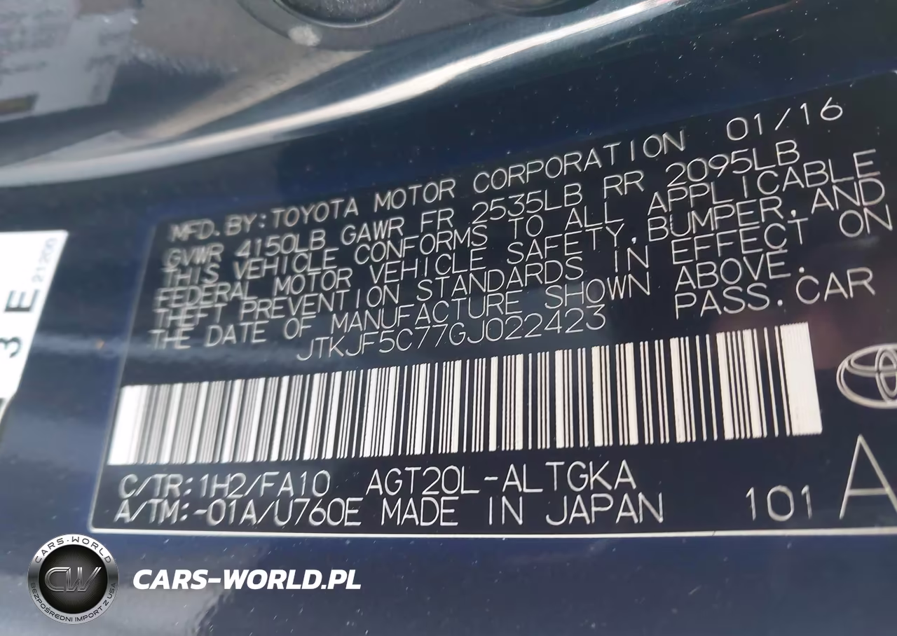 2016 Scion Tc VIN:JTKJF5C77GJ022423 - 9
