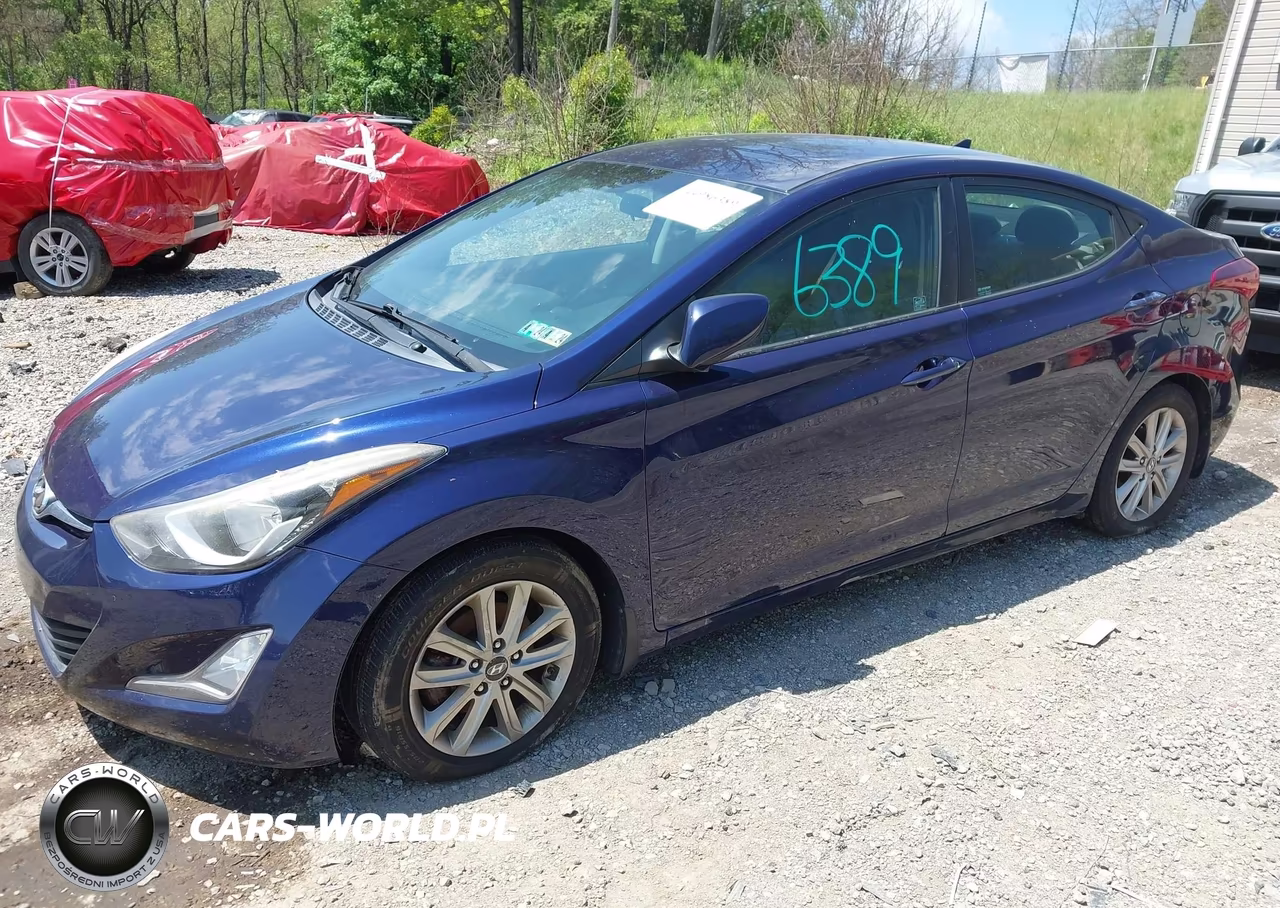 2014 Hyundai Elantra Se VIN:5NPDH4AE9EH540193 - 2