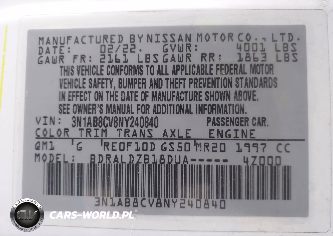 2022 Nissan Sentra Sv Xtronic Cvt VIN:3N1AB8CV8NY240840 - 9