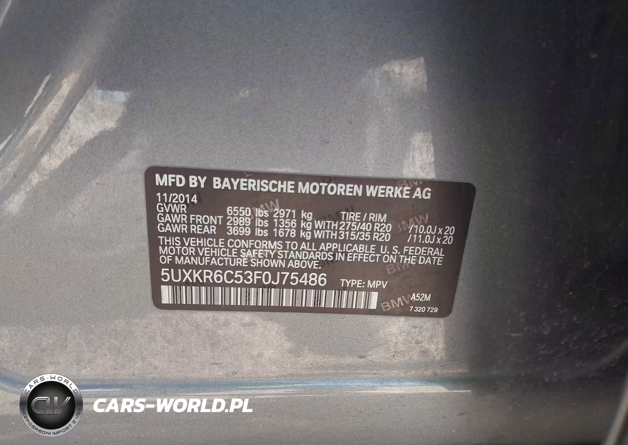 2015 BMW X5 xDrive50I VIN:5UXKR6C53F0J75486 - 9