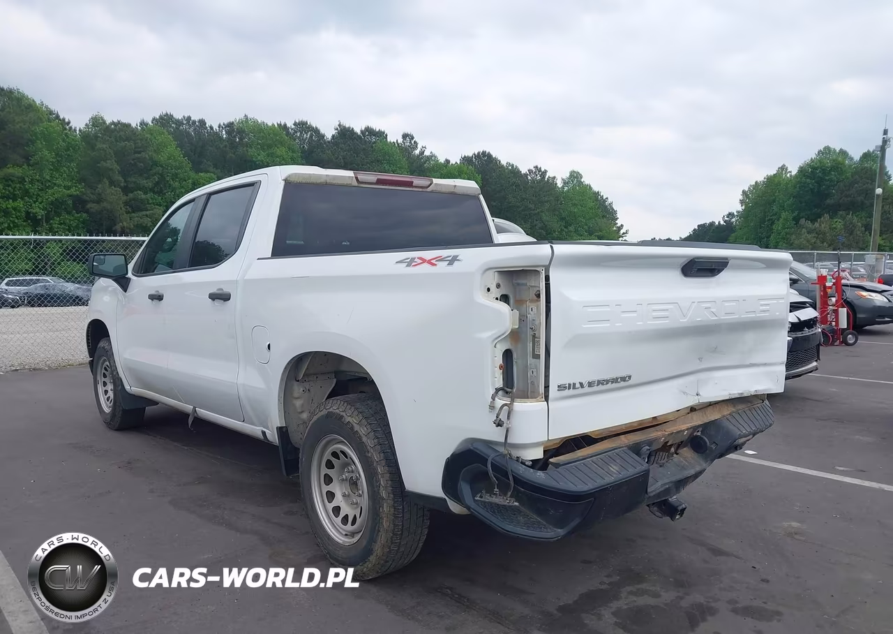 2022 Chevrolet Silverado 1500 4Wd Short Bed Wt VIN:1GCUDAED1NZ536787 - 3