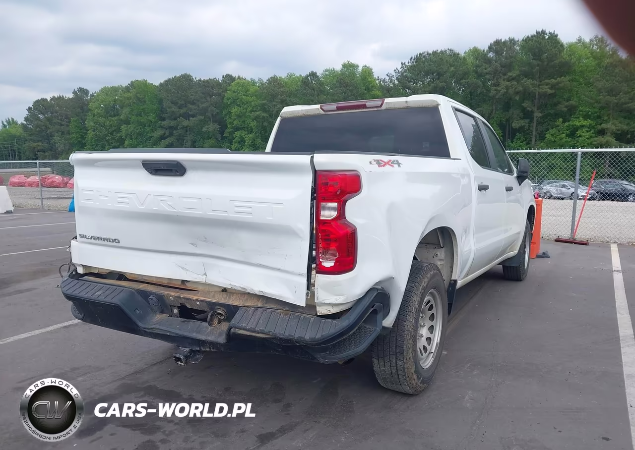 2022 Chevrolet Silverado 1500 4Wd Short Bed Wt VIN:1GCUDAED1NZ536787 - 4