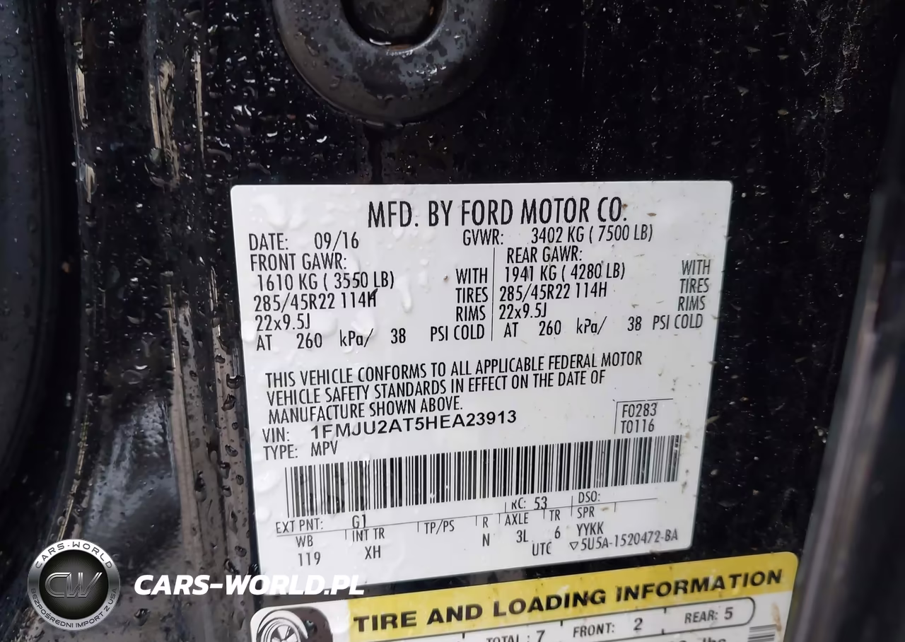 2017 Ford Expedition Limited VIN:1FMJU2AT5HEA23913 - 9