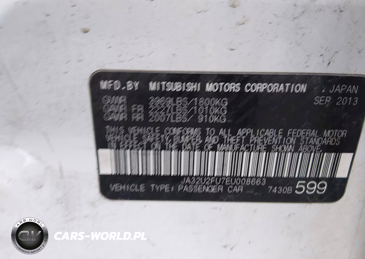2014 Mitsubishi Lancer Es VIN:JA32U2FU7EU008663 - 9