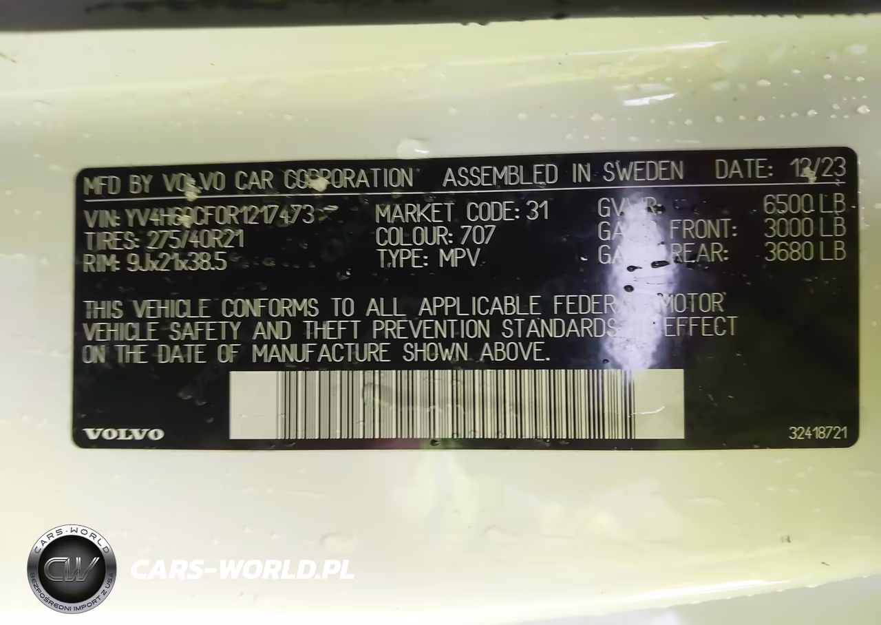 2024 Volvo Xc90 Recharge Plug-In Hybrid T8 Ultimate Bright Theme 7-Seater VIN:YV4H60CF0R1217473 - 9
