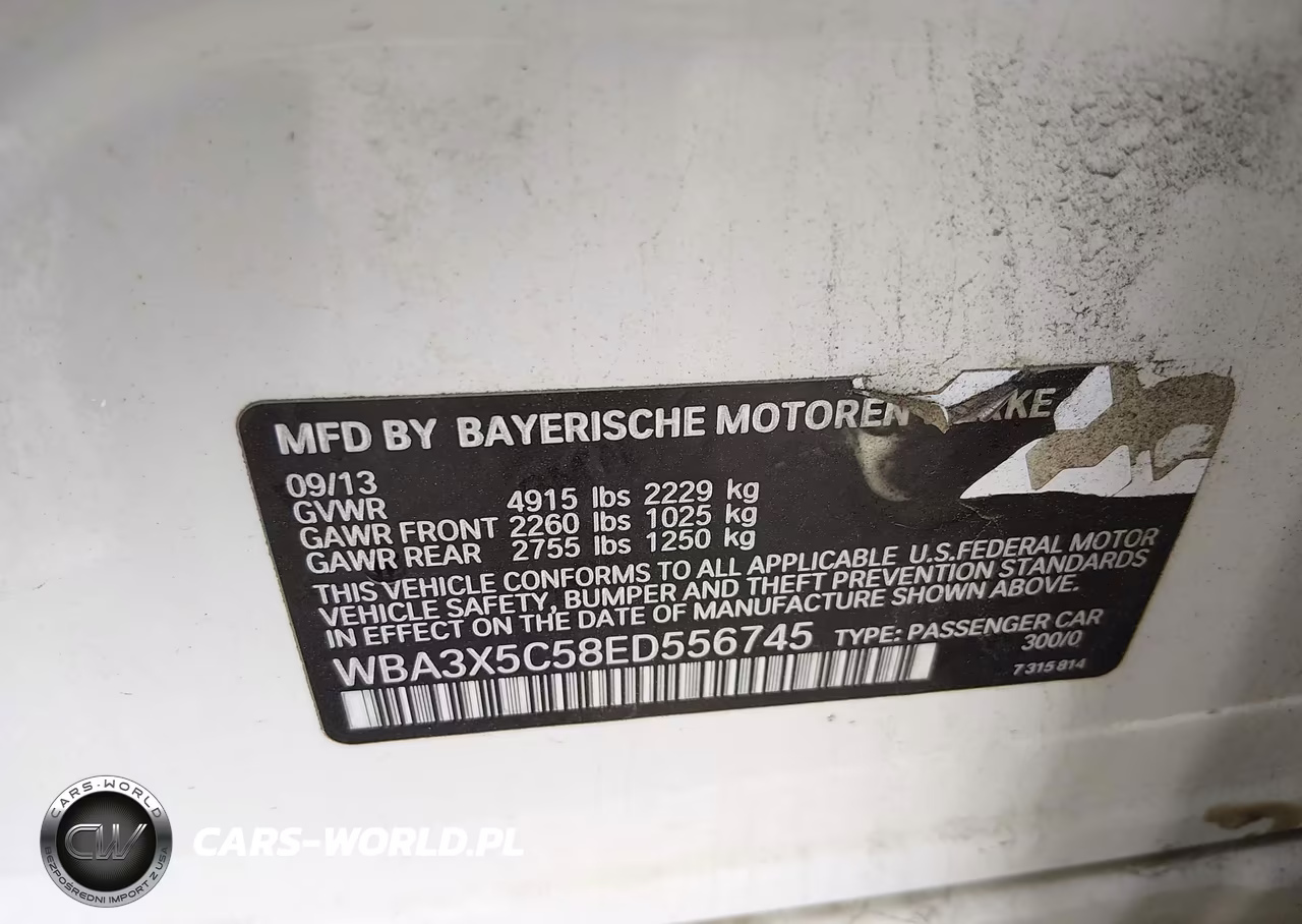 2014 BMW 328I Gran Turismo xDrive VIN:WBA3X5C58ED556745 - 9
