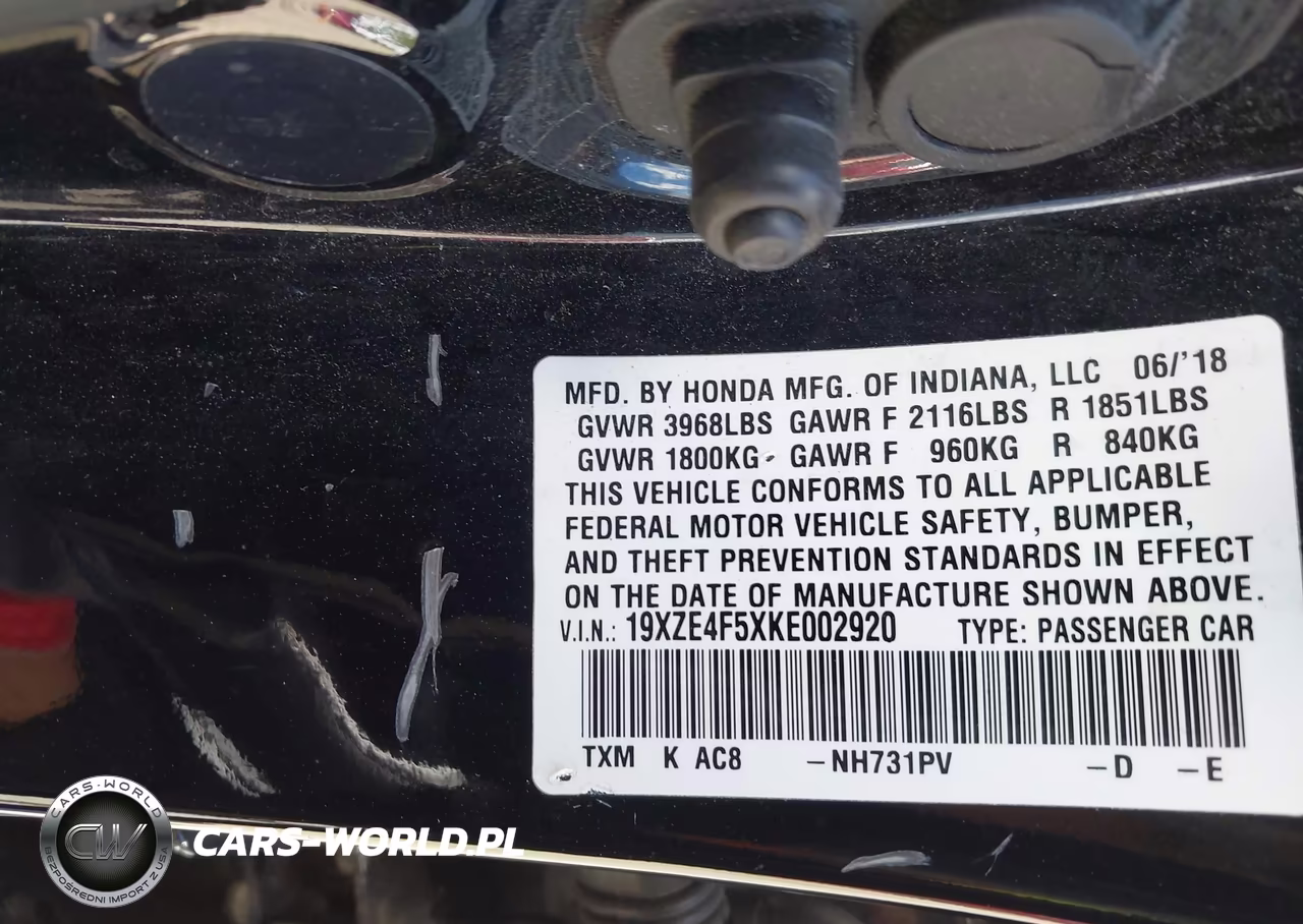 2019 Honda Insight Ex VIN:19XZE4F5XKE002920 - 9