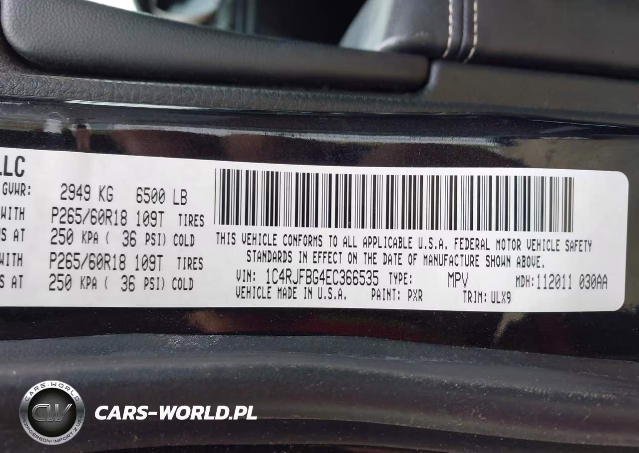 2014 Jeep Grand Cherokee Limited VIN:1C4RJFBG4EC366535 - 9