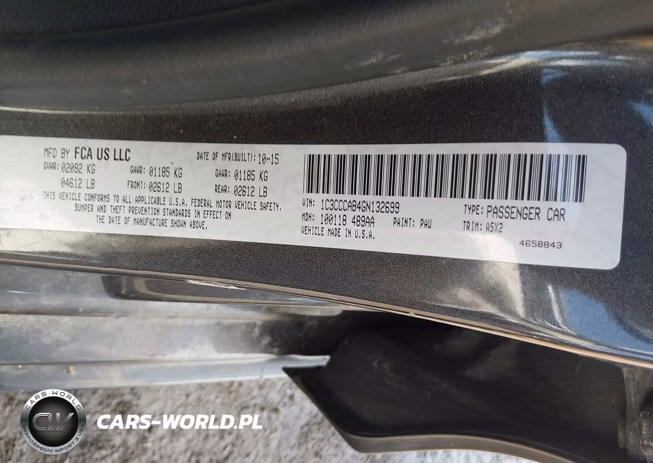 2016 Chrysler 200 Limited VIN:1C3CCCAB4GN132699 - 9