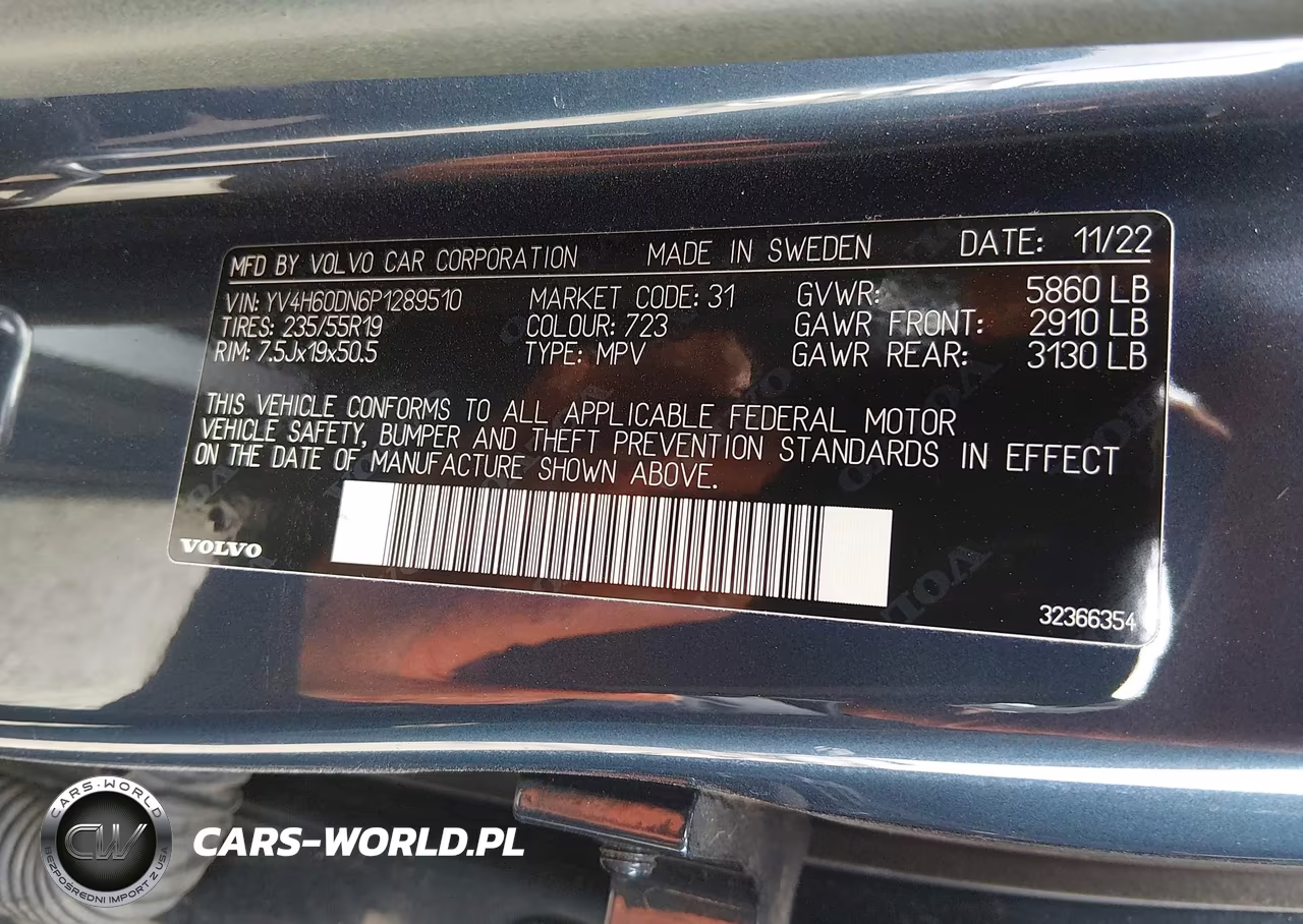 2023 Volvo Xc60 Recharge Plug-In Hybrid T8 Plus Bright Theme VIN:YV4H60DN6P1289510 - 9