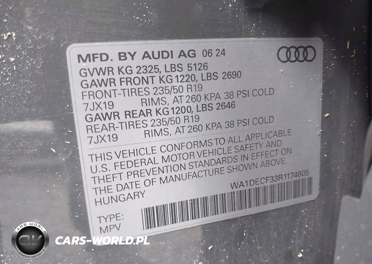 2024 Audi Q3 Premium 45 Tfsi S Line Quattro Tiptronic VIN:WA1DECF33R1174605 - 9