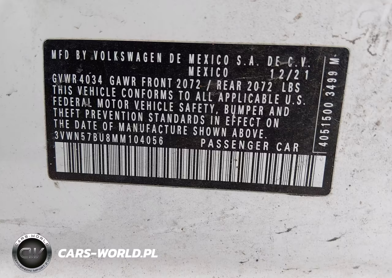 2021 Volkswagen Jetta 1.4T R-Line-1.4T S VIN:3VWN57BU8MM104056 - 9