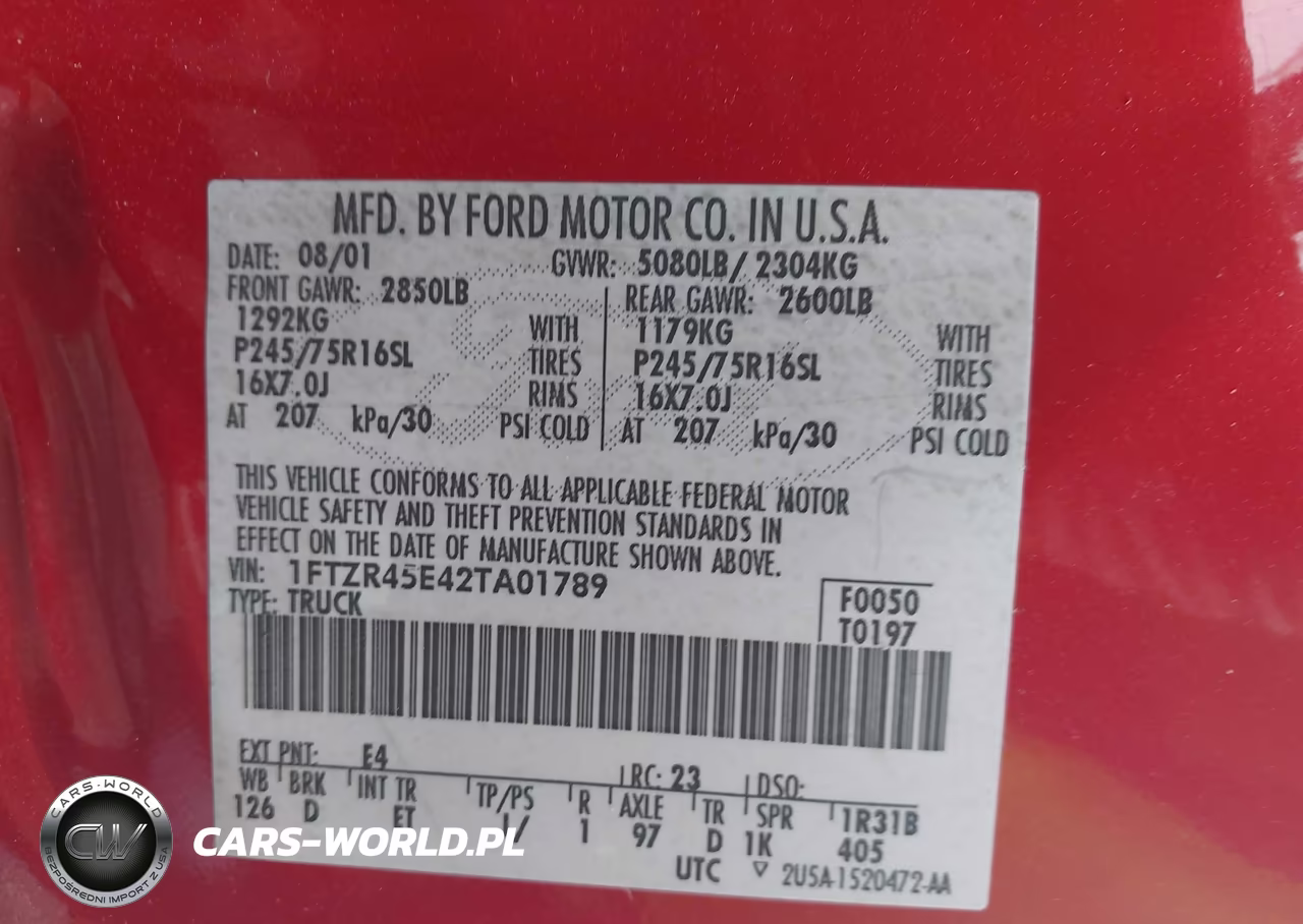 2002 Ford Ranger Edge-Xlt VIN:1FTZR45E42TA01789 - 9