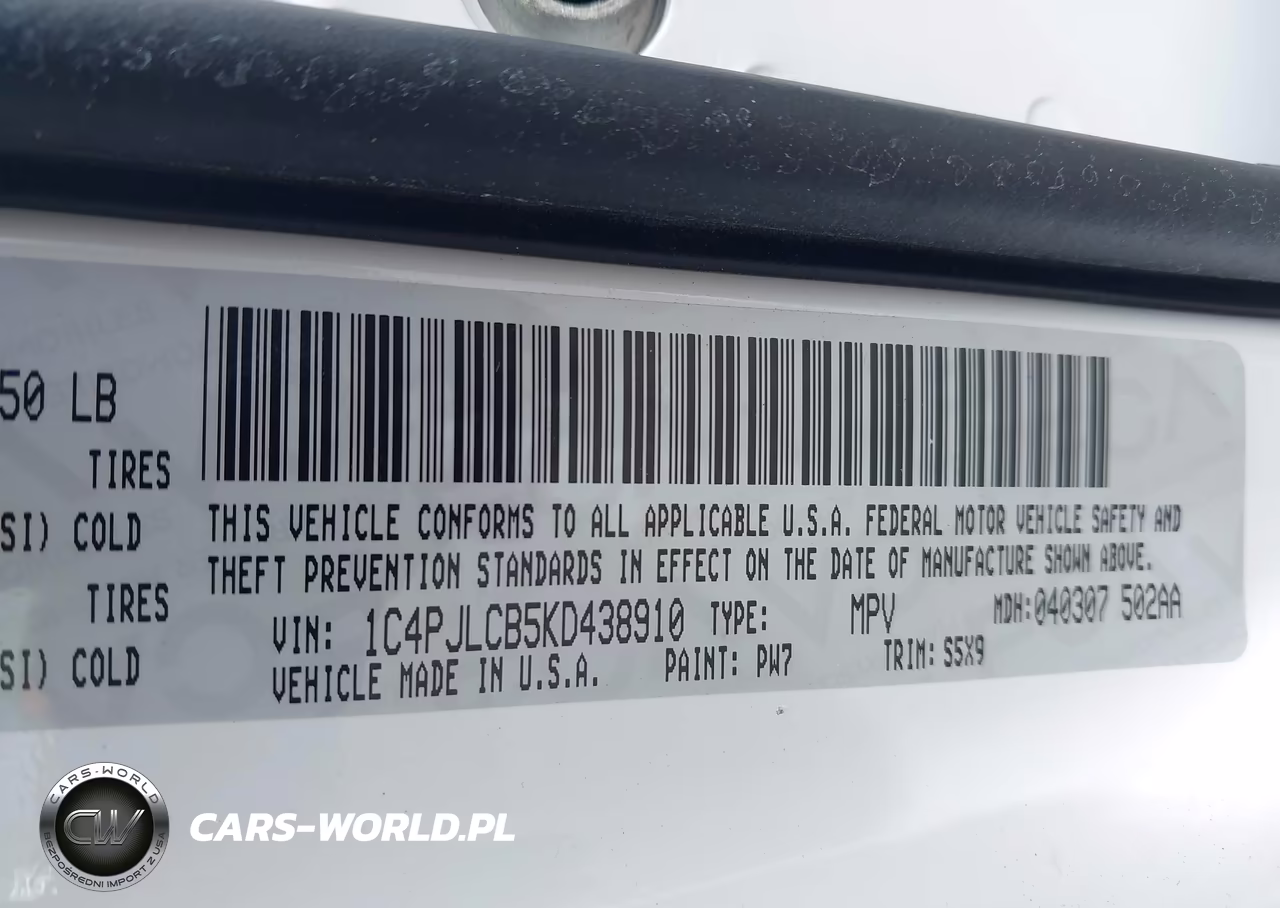 2019 Jeep Cherokee Latitude Fwd VIN:1C4PJLCB5KD438910 - 9