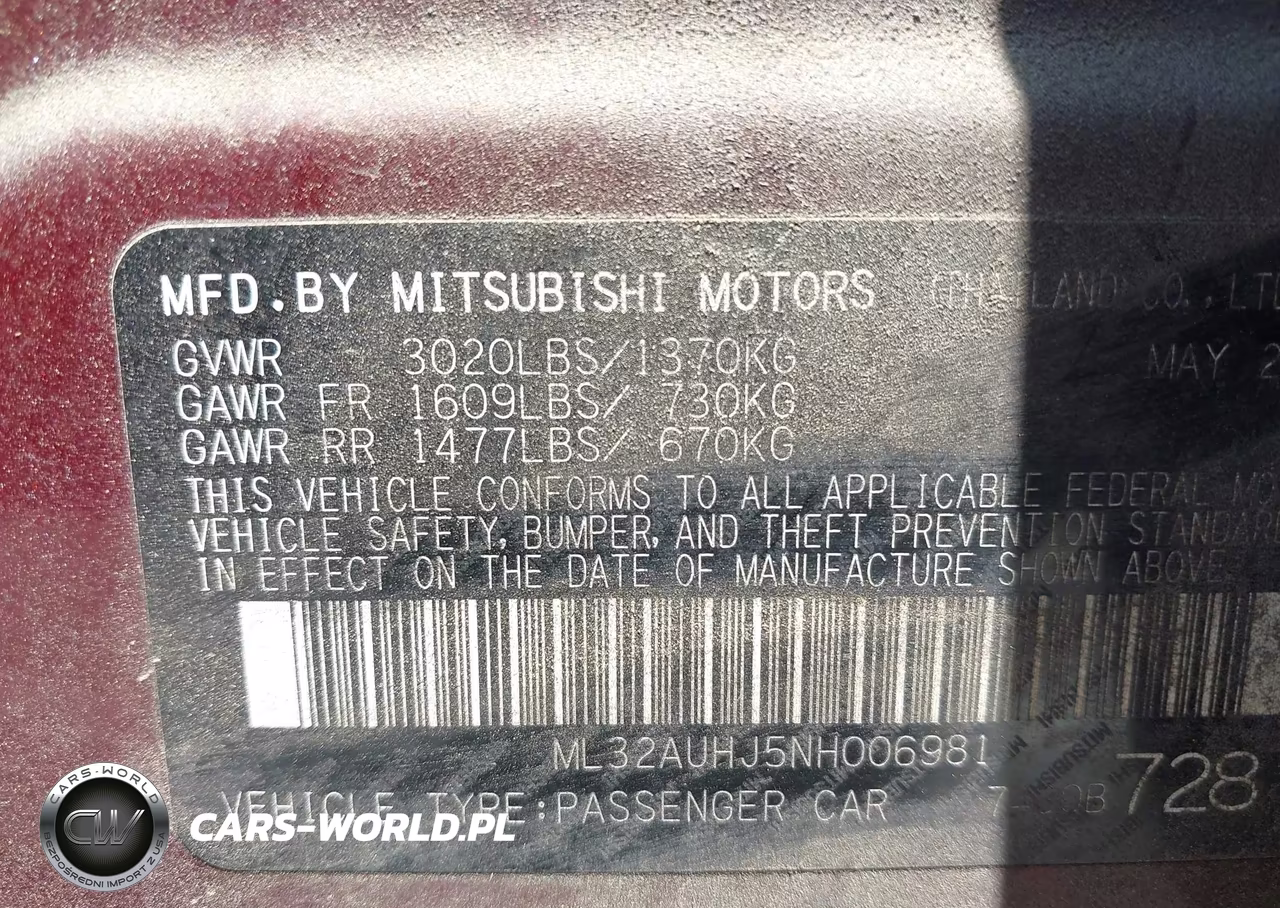 2022 Mitsubishi Mirage Le VIN:ML32AUHJ5NH006981 - 9