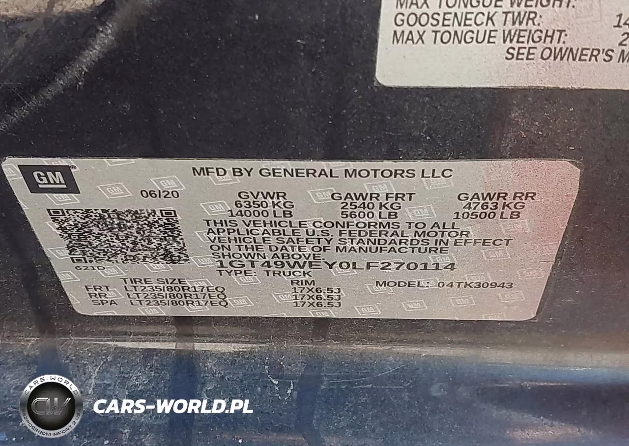 2020 GMC Sierra 3500Hd 4Wd Long Bed Denali VIN:1GT49WEY0LF270114 - 8