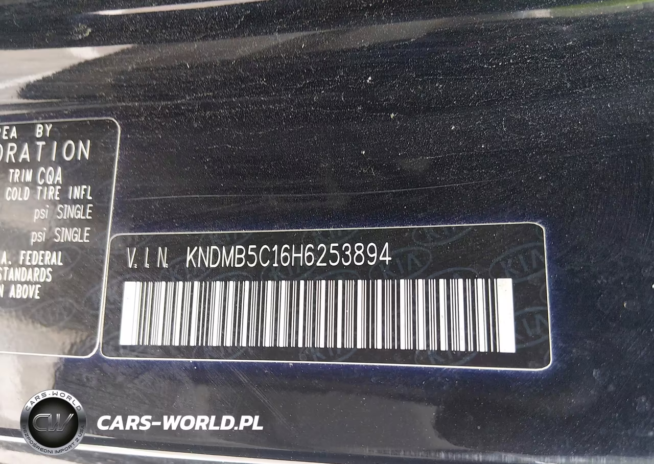 2017 Kia Sedona Lx VIN:KNDMB5C16H6253894 - 9