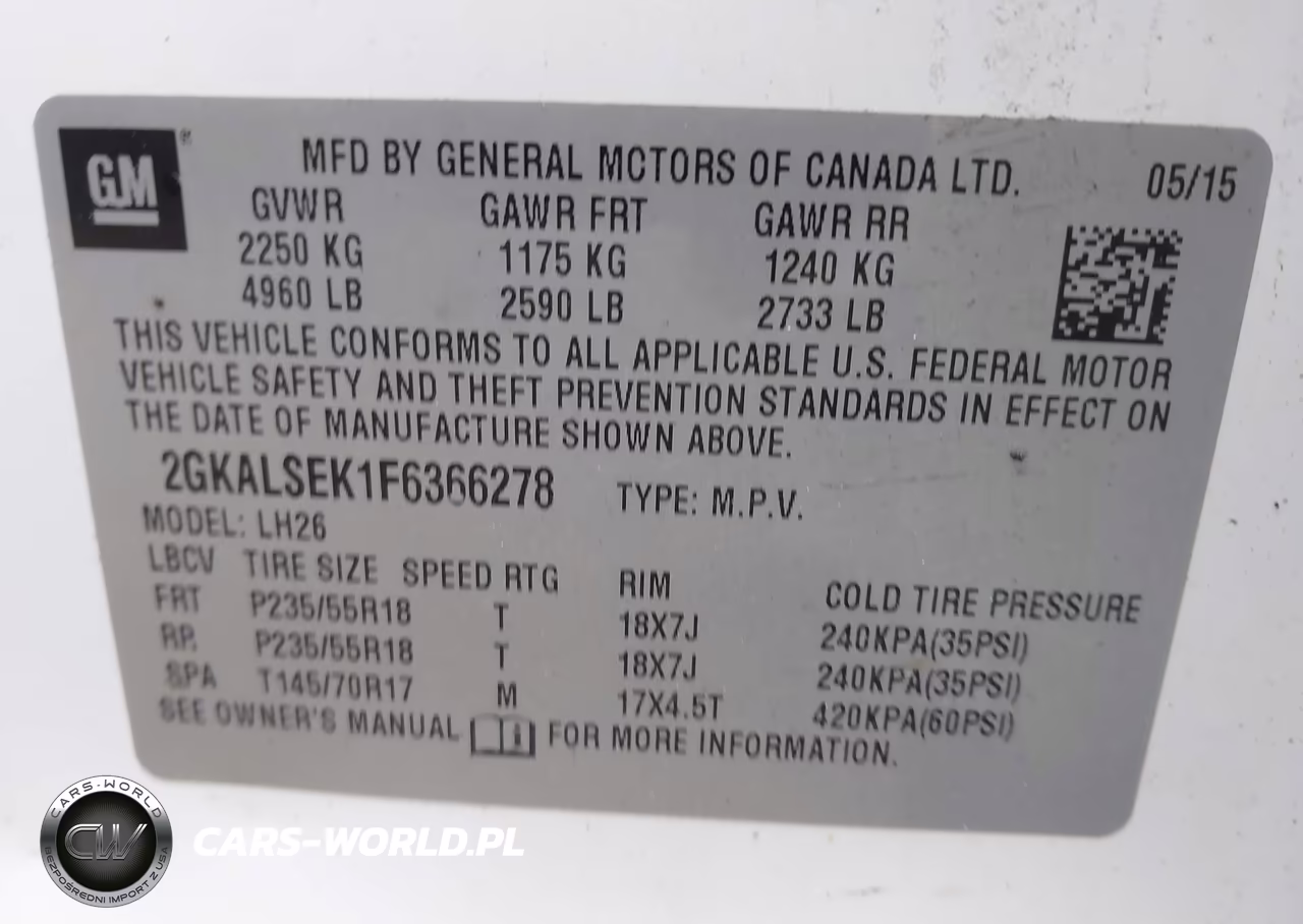 2015 GMC Terrain Slt-1 VIN:2GKALSEK1F6366278 - 9