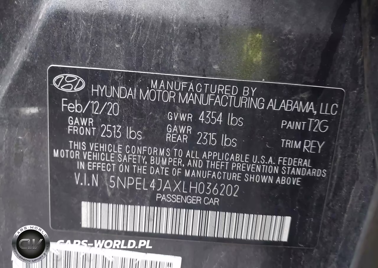 2020 Hyundai Sonata Sel VIN:5NPEL4JAXLH036202 - 9
