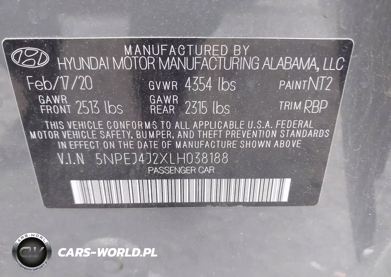 2020 Hyundai Sonata Sel Plus VIN:5NPEJ4J2XLH038188 - 9