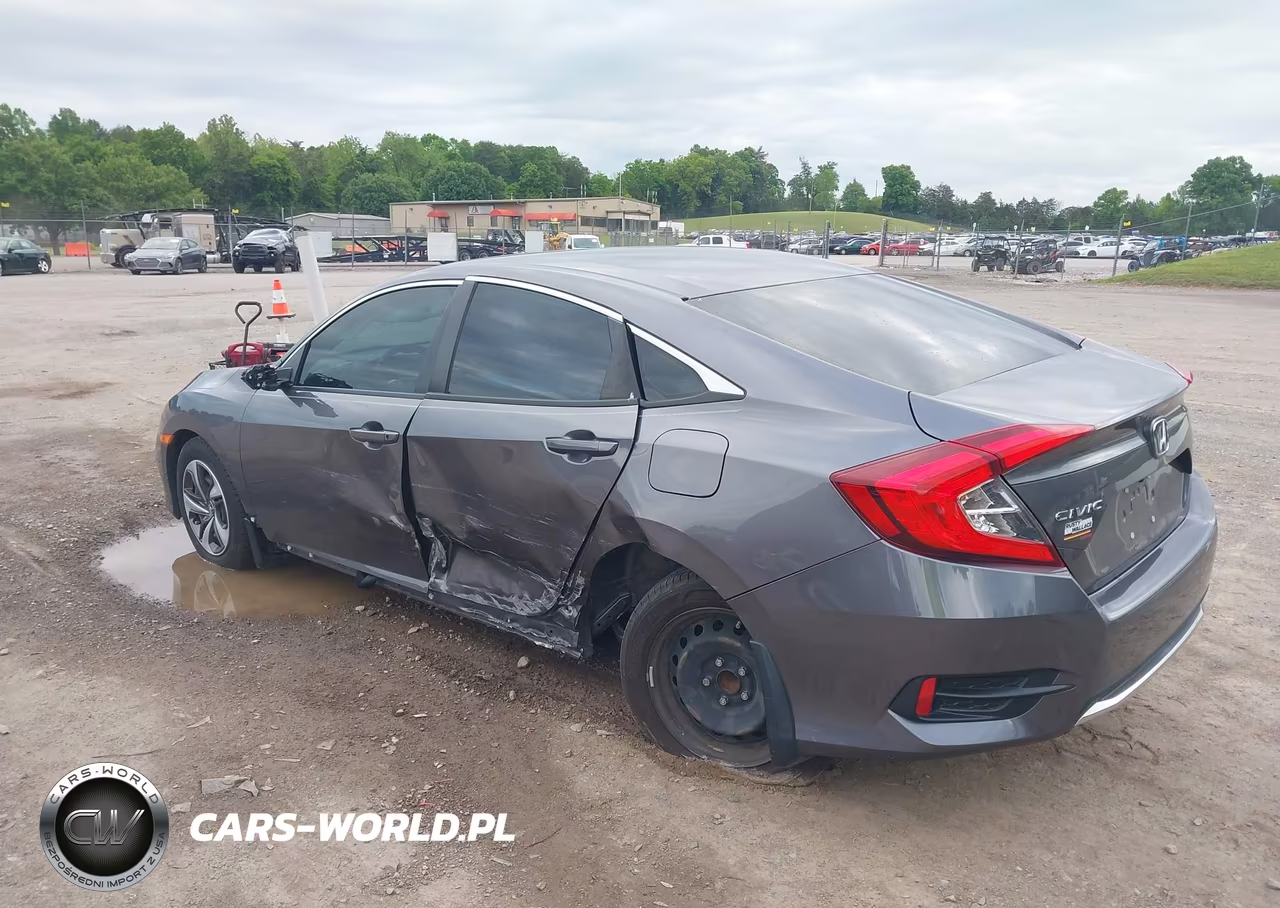 2019 Honda Civic Lx VIN:19XFC2F69KE010304 - 3