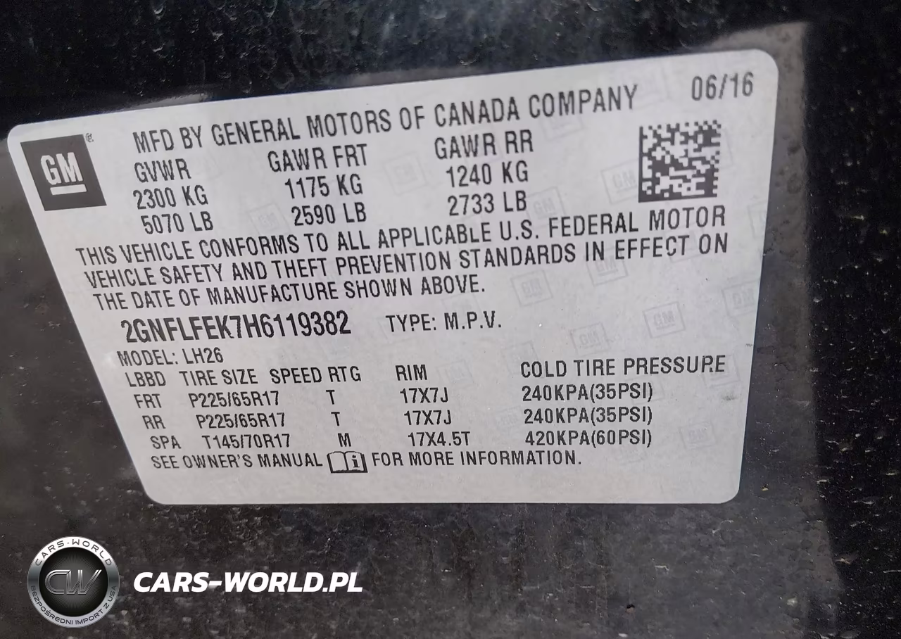 2017 Chevrolet Equinox Lt VIN:2GNFLFEK7H6119382 - 9