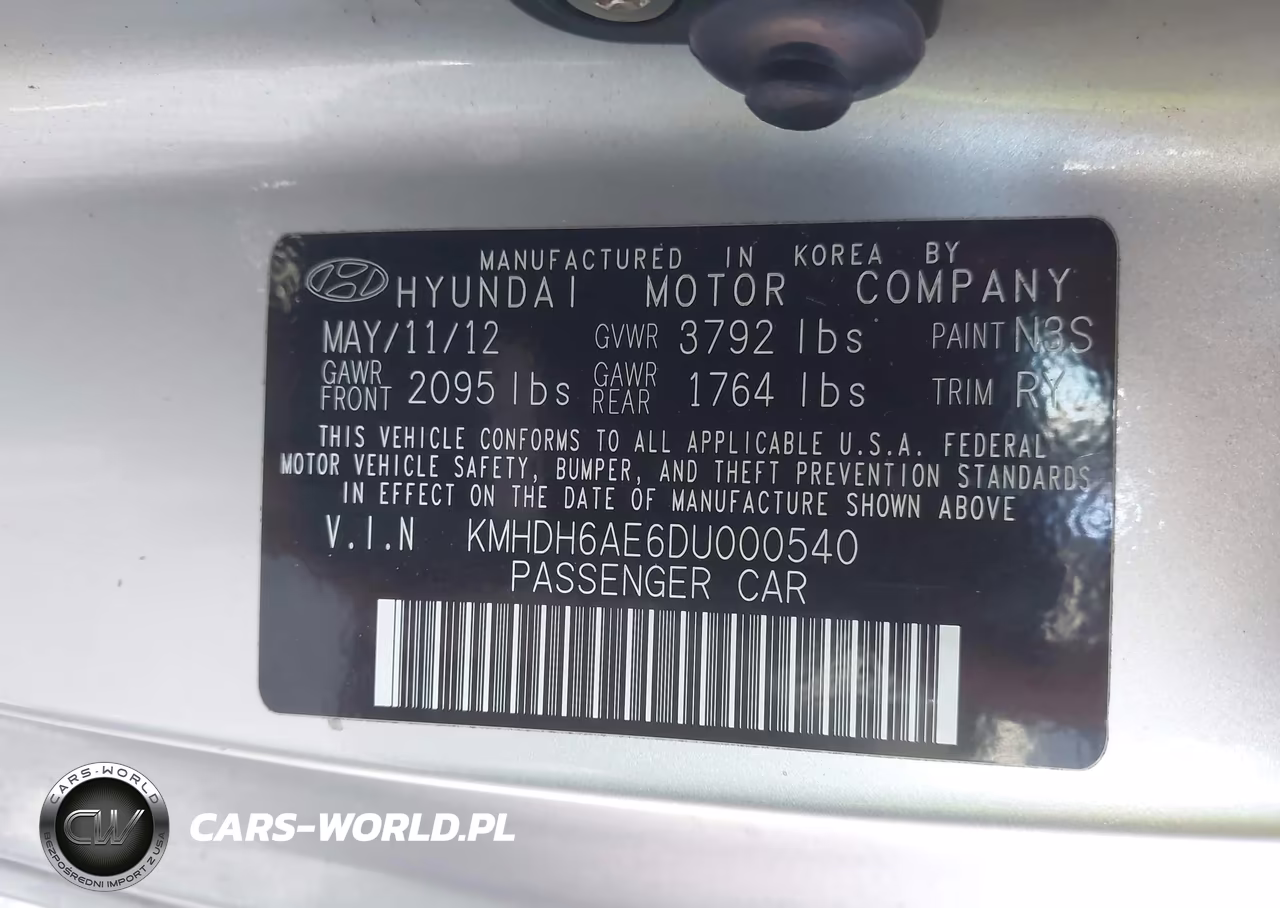 2013 Hyundai Elantra Gs VIN:KMHDH6AE6DU000540 - 9