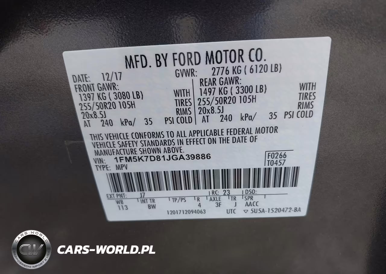 2018 Ford Explorer Xlt VIN:1FM5K7D81JGA39886 - 9