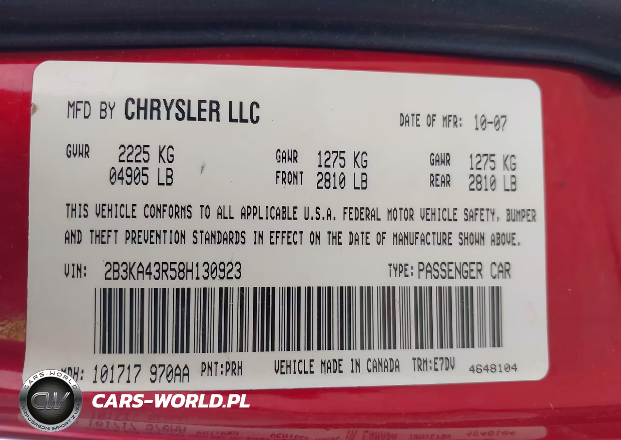 2008 Dodge Charger VIN:2B3KA43R58H130923 - 9