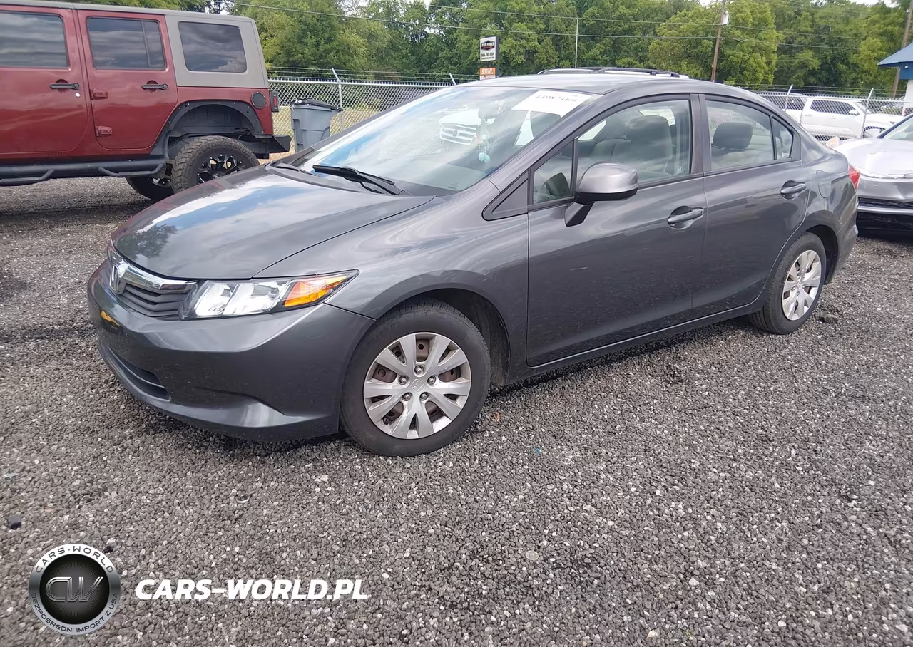 2012 Honda Civic Lx VIN:2HGFB2F59CH515244 - 2