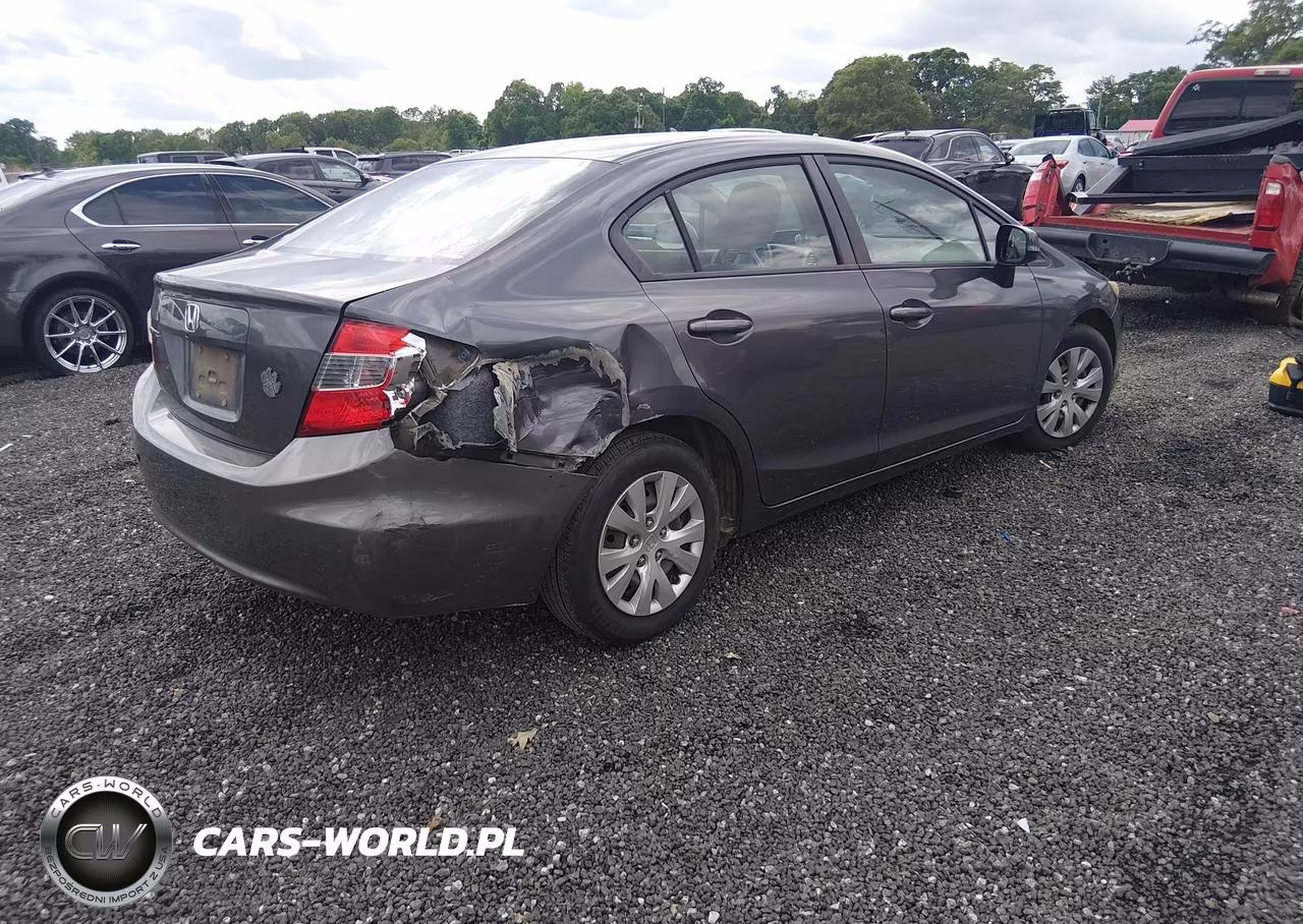 2012 Honda Civic Lx VIN:2HGFB2F59CH515244 - 4
