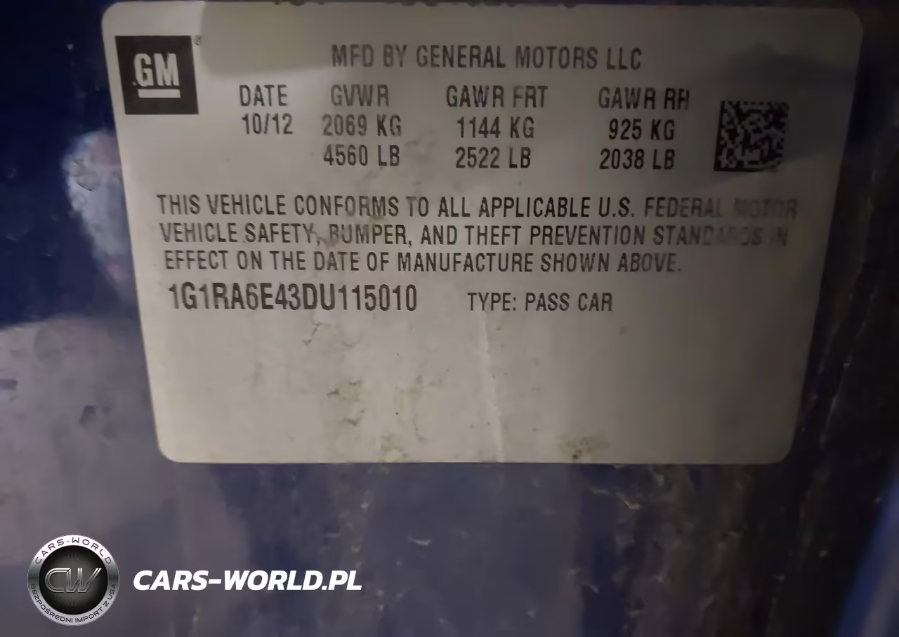 2013 Chevrolet Volt VIN:1G1RA6E43DU115010 - 8
