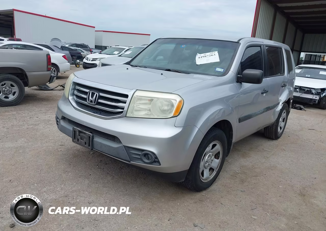 2013 Honda Pilot Lx VIN:5FNYF3H23DB037706 - 2