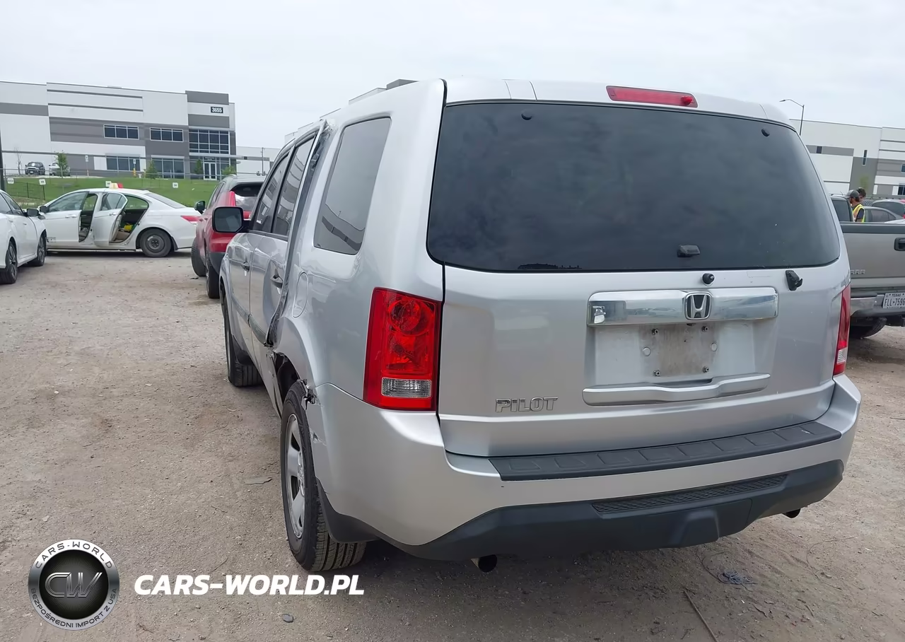 2013 Honda Pilot Lx VIN:5FNYF3H23DB037706 - 3