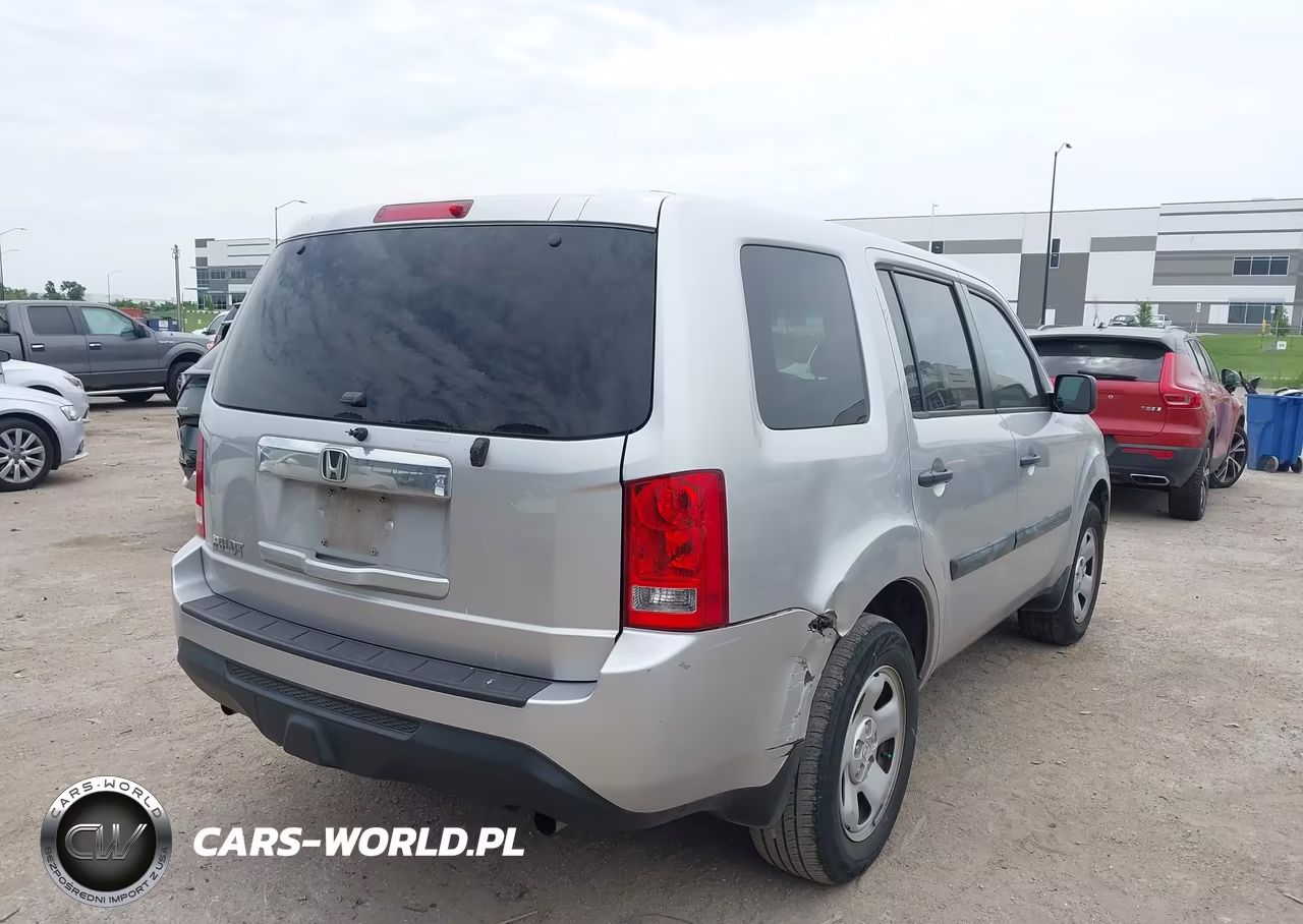 2013 Honda Pilot Lx VIN:5FNYF3H23DB037706 - 4